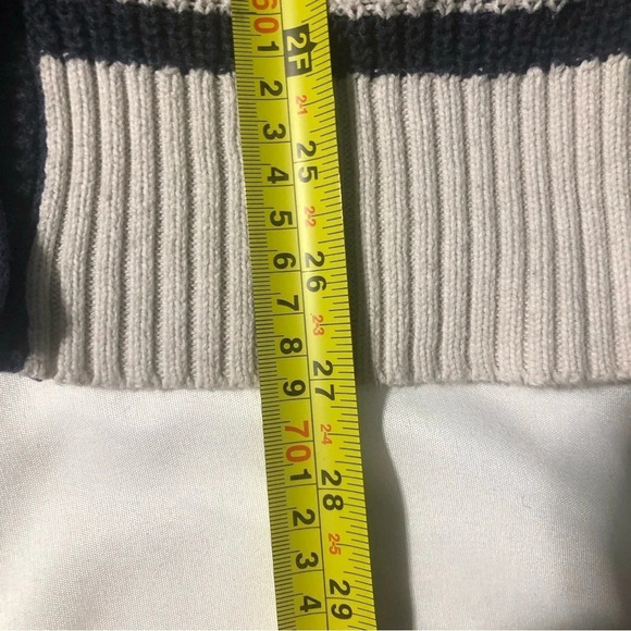 Aeropostale Coastal Grandma V-neck  Cardigan - Navy and White - 100% cotton - Picture 6 of 8